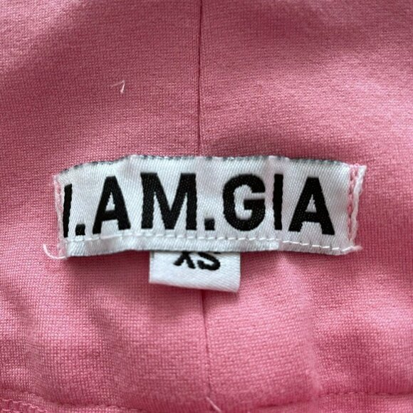 Dolls Kill I.AM.GIA  Carolina Pink Lace Up Pants Women's Sz XS - Picture 4 of 10